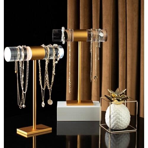 Bracelets Pendants Chains Display Holder Acrylic Copper Jewelry Display Stand