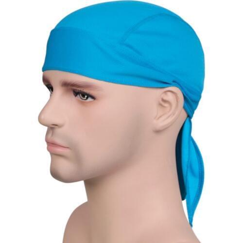 Outdoor Quick Dry Solid Cycling Cap Handsome Headscarf Headband Summer Men Running Riding Bandana Ciclismo Pirate Hat Hood