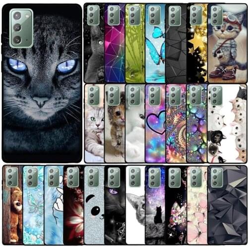 Phone Case For Samsung Galaxy Note 20 Case Soft Silicon TPU Painted Back Cover For Samsung Galaxy Note 20 Case Protective Bumper