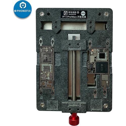AMAOE M29 Motherboard Fixture Holder for iPhone 11/11Pro/11Pro max Circuit Board Soldering Heating Repair Holder