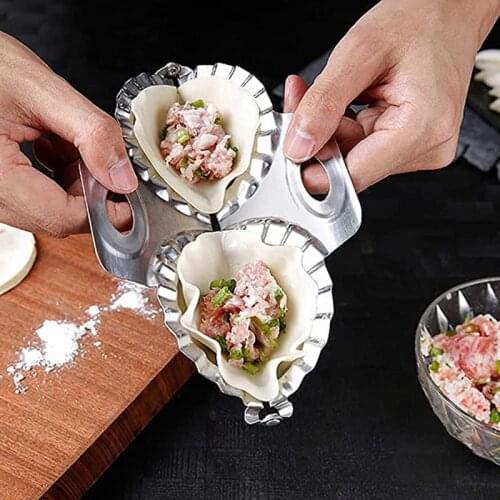 Double-headed Dumpling Machine Mold Household Dumpling Practical Products Kitchen Creative Dumplings Flower Dumpling Tools