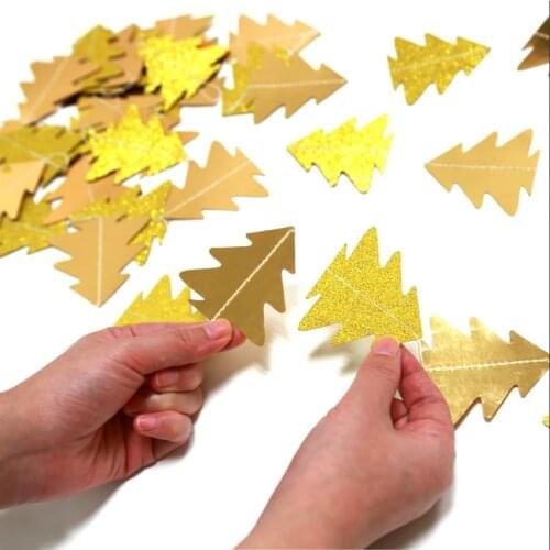 4M Snowflake Star Tree Shape Paper Garland Christmas Decoration for Home Noel Navidad Tree Ornaments Xmas New Year Party Decor