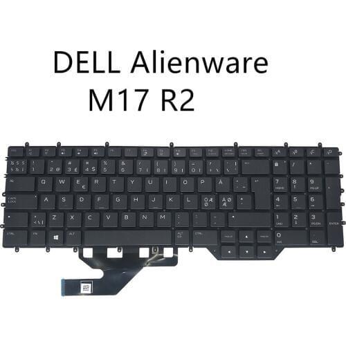 NE Norway keyboard for Dell Alienware M17 R2 price good 17.3 2019 black with light colorful backlit 0NM44Y NM44Y PK132KG1A24