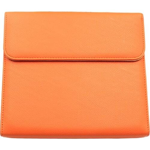 Leather Hairdresser Scissors Storage Case Shears Bag Pouch Holster Orange