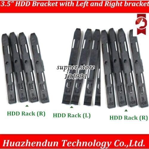 DEBROGLIE 3.5"HDD Bracket hdd slide Rails with Left and Right bracket SATA 3.0 SAS SSD Fixing Components for SSD docking station