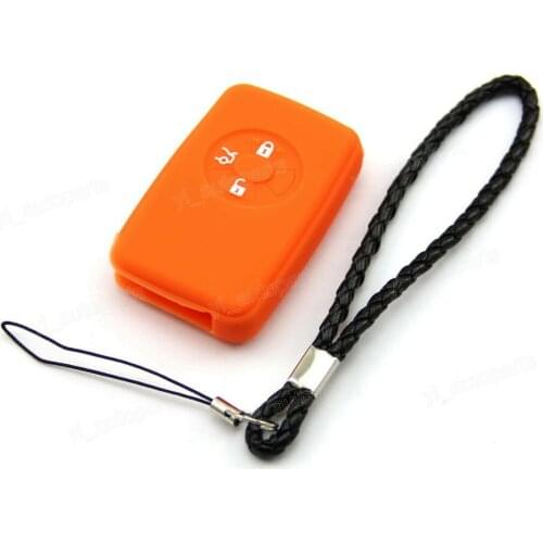 Orange Silicone Case Cover Fit Fit For Toyota Reiz Corolla RAV4 Remote Smart Key Avalon