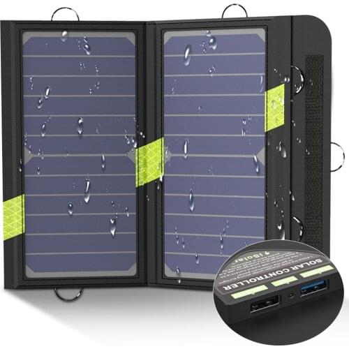 X-DRAGON Solar Panel 14W 5V Solar Charger Portable Solar Battery Chargers Charging for Phone for Hiking Camping Outdoors PARTY