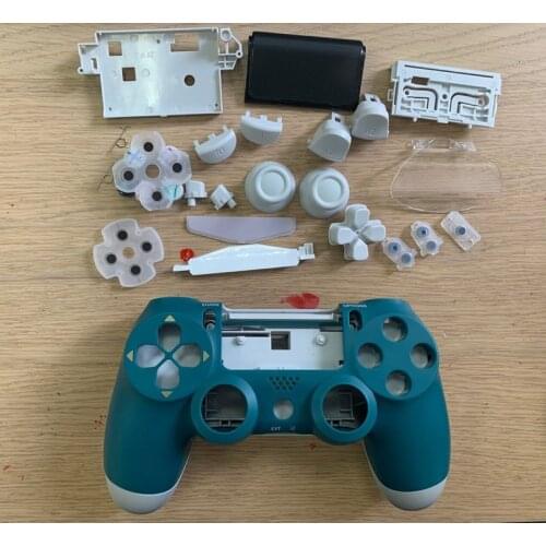 Made in china high quality for ps4 slim 4.0 jdm-040 controller plastic case housing shell touch with light berry blue alpine