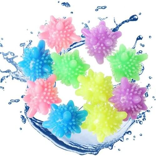 4 pcs Magic Laundry Ball For Cleaning Reusable Washing Machine Clothes Softener Starfish Shape Solid Household Cleaning Balls