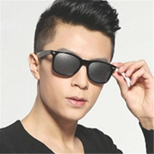 Pinhole Sunglasses Improve Natural Healing Vision Care Eyeglasses Exercise Eyesight Anti-myopia Pin hole Eye Glasses