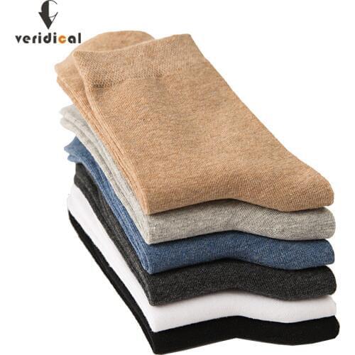 Veridical 5 Pairs/Lot Good Quality Men Socks Cotton Long Business Meia Harajuku Diabetic Fluffy Socks Meias Masculino Calcetines