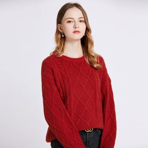 2021 Autumn Winter Thick O-Neck Sweaters Women Fashion Loose Soft Knitted Pullover Striped Korean Solid Oversized Female Tops