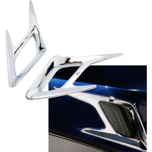 Gold Wing Motorcycle Rear Fender Vent Trim Accent Air Intake Cover Cap Decal Chrome For Honda GL1800 Goldwing 2018 2019 2020 21