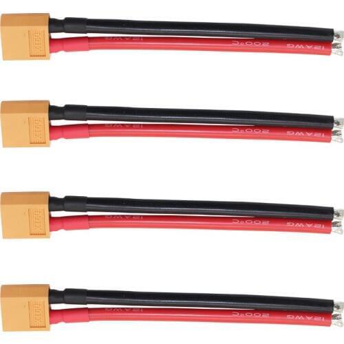 10Pcs /Lot excellent performance nice XT60 male Connector in 12AWG Soft Silicone Wire Cable for RC Lipo Battery