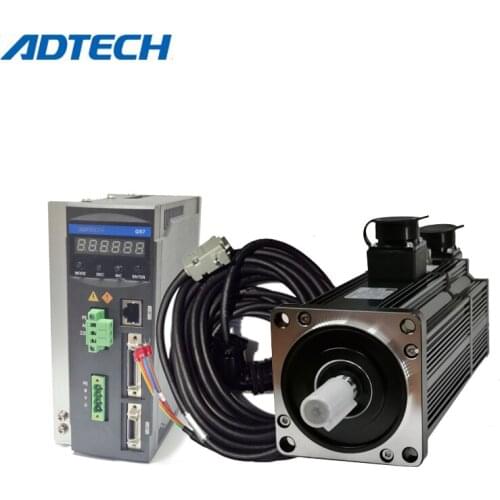 110MM Flange 1.2-1.8KW NEMA43 AC SERVO DRIVER MOTOR WITH CABLES FOR CNC MACHINE