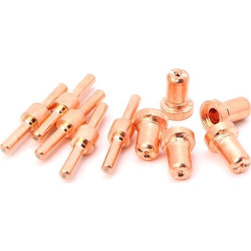 2019 60PCS Extended Long Plasma Cutter Tip Electrodes&Nozzles Kit Welding Nozzle For LG-40 PT-31