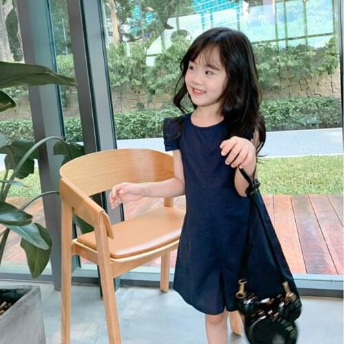 2021 Girl Child Summer New One-piece Garment Culotte Sweet Korean Gentlewomanly 2021 Childrens Wear 3-8 Years Old