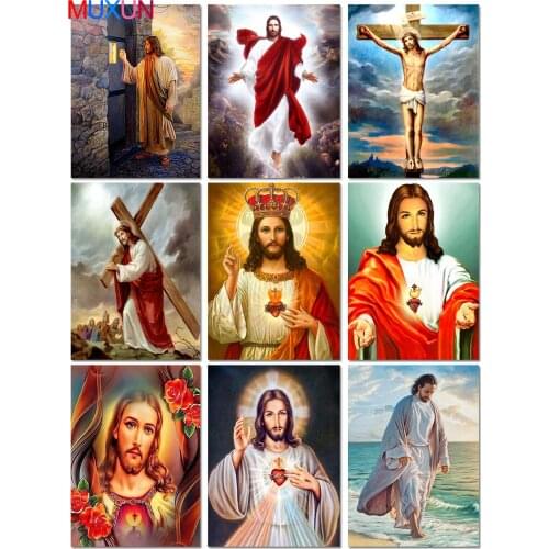 Christ Diamond Painting Religion Portrait Round Full Drill Nouveaute Diy Mosaic Embroidery 5D Cross Stitch Home Decor Gift H8106