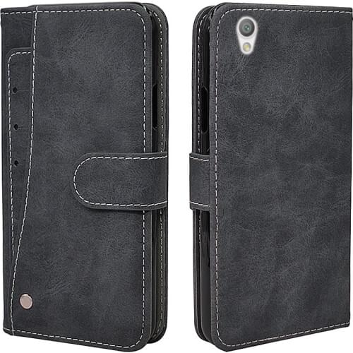 Luxury Wallet Case For Sony Xperia XA1 Plus Ultra Case Vintage Flip Leather TPU Silicone Cover Business Card Slots