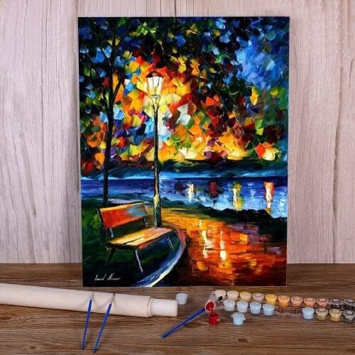 Charm Loneliness Paint By Numbers Complete Kit Acrylic Paints 50*70 Paiting By Numbers Decorative Paintings Handicraft