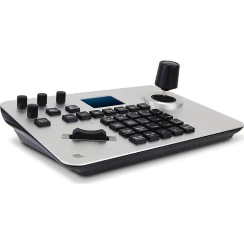 D36 IP 4D Joystick Controller with RJ45 5 inch LCD screen for IP PTZ camera support 255 presets tops for Church Broadcasting