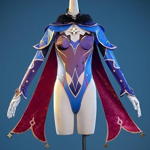Astrologist Mona Megistus Cos Game Genshin Impact Cosplay Costume Mona Genshin Cosplay Halloween Clothing Set With Hat