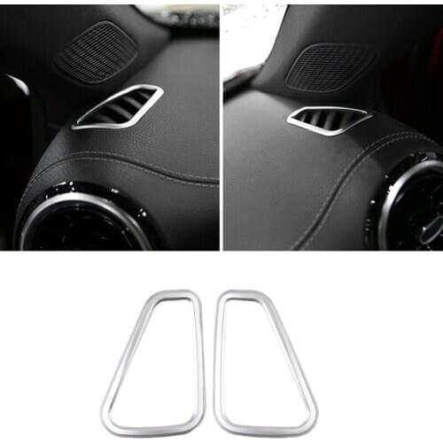 For Mercedes Benz A Class W177 2018-2020 Chrome ABS Side Air Conditioning Vent Outlet Cover Trim Sticker