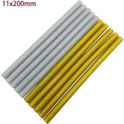 10 PC Glitter Flash Color Hot Melt Glue Stick Adhesive Sticks Glue Gun Electric Heating Tool DIY GIft Carft Model Toy Album