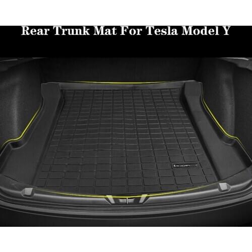 Car Accessories Front Rear Trunk Mat TPE Cargo Liner Mat For Tesla Model Y