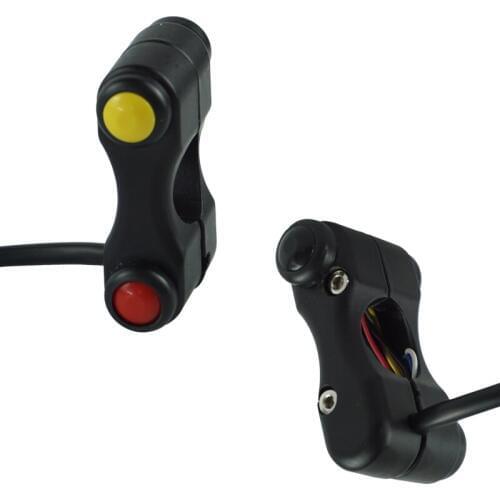 7 Wires Aluminum Motorcycle 7/8" 22mm Handlebar Switches Headlight Hazard Brake Fog Light Horn ON/OFF Switch Moto Parts