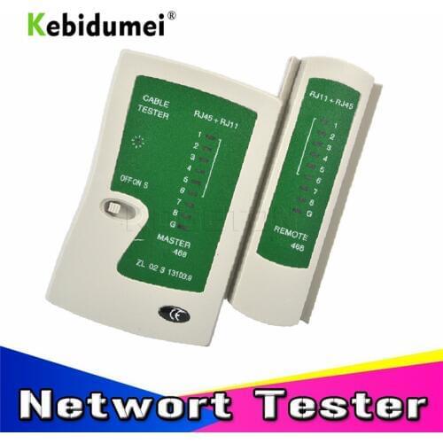 Kebidumei Professional RJ45 Cable lan tester Network Cable Tester RJ45 RJ11 RJ12 CAT5 UTP LAN Cable Tester Networking Tool