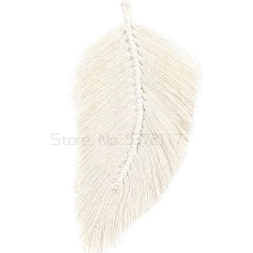 Nordic room pendant leaves hand woven leaves cotton thread tapestry wall carpet Bohemian carpet