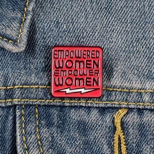 Women Power Enamel Pin Custom Feminism Gender Equality Badge Brooch Bag Clothes Lapel pin Fashion Jewelry Gift for Woman Friends