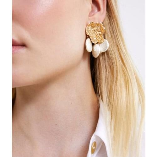 Fashion ZA 2019 Drop Earrings Female Multiple pearls Statement Tassels Dangle Earring Elegant Wedding Party Jewelry Bijoux