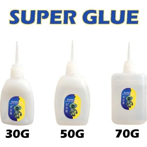 15-70g 502 Super Glue Instant Quick Dry Cyanoacrylate Strong Adhesive Quick Bond Leather Rubber Metal Office Supplies Fast Glue