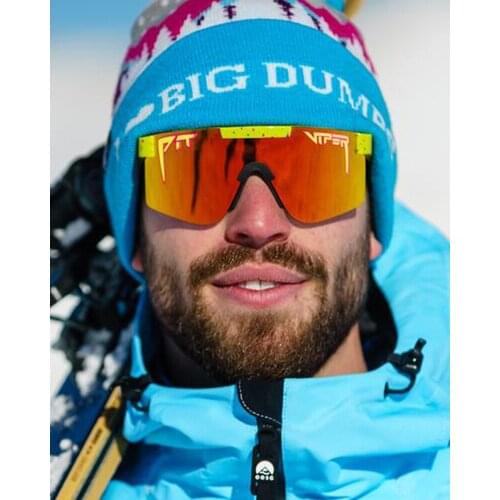 2021 luxury BRAND Mirrored Green red blue lens pit viper Sunglasses polarized men sport goggle tr90 frame uv400 protection