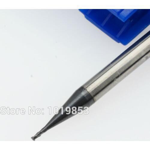 4pcs CGS-250 0.9*4*50L HRC50 Solid Tungsten Carbide Micro Diameter End Mill for CNC machine