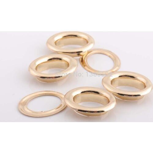 50pcs 23mm outer gold color oval shape Eyelets for Leather craft DIY Shoes Belt Bag Clothes Scrapbooking Accessories