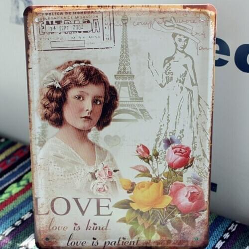 50pcs/lot Metal Sign shabby chic New listing holiday decor Vintage Tin Signs Bar coffee home Wall Decoration Retro iron painting