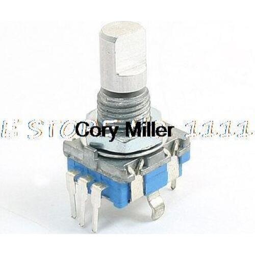 6mm D Shaft 20 Position 360 Degree Rotary Encoder w Push Button Switch