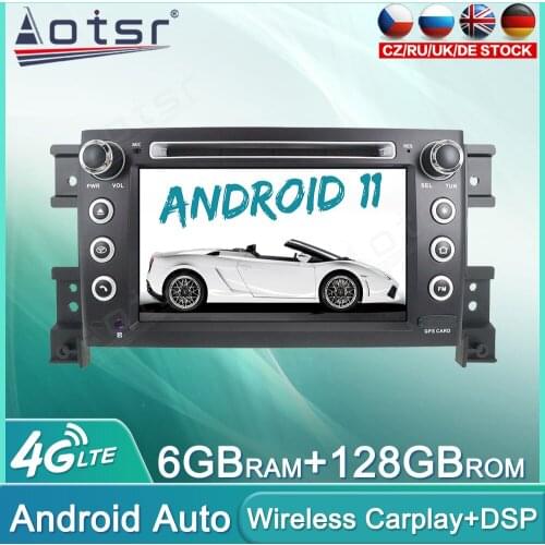 Android 11 128GB Car Radio DVD For Suzuki Grand Vitara 2005 -2012 Multimedia Player GPS Navigation Auto Stereo Head Unit Carplay