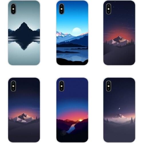 Mountains Minimal Accessories Phone Cases Covers For Samsung Galaxy S2 S3 S4 S5 Mini S6 S7 Edge S8 S9 S10E Lite Plus