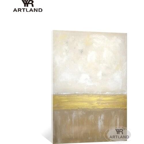 Home wall decoration beautiful picture Hand painted canvas oil painting abstract gold artwork poster for living room Entrance