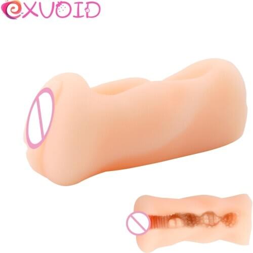EXVOID Artificial Vagina Adult Sex Toys for Men Male Masturbation Realistic Pussy Soft Masturbator for Man Erotic Oral Sexy