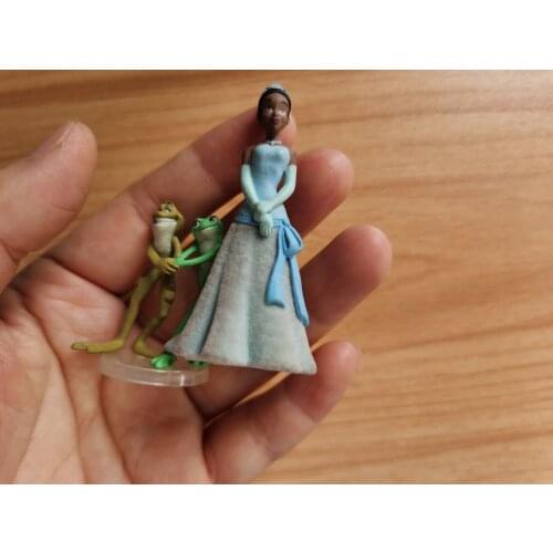 Pvc figure prince frog and princess model ornaments gifts 2pcs/set