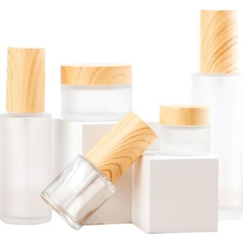 1Pc Toner Spray Bottle Refillable Glass Bottle Portable Liquid Cosmetic Pump Bottle Travel Skin Care Cosmetic Container