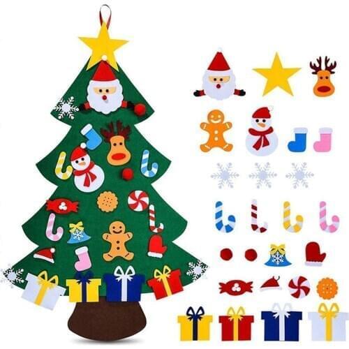 Best DIY Felt Christmas Tree for DIY Christmas Decorations, Wall Hanging Christmas Tree Home Decoration, Gifts for Children