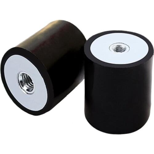 M12 Anti Vibration Rubber Isolator Mount Female Thread Anti Vibration Bobbin Isolator Damper Rubber Mounting Feet