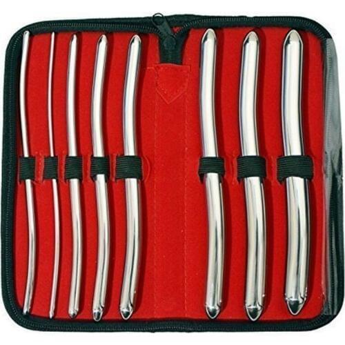 Wondcon stainless steel Medical Super smooth double head Cervix Dilator Expansion device 8-piece set