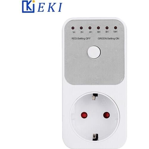 Mini LED 230V 16A 1h-10h Countdown Timer Switch Socket Outlet Plug-in Time Control for Kitchen Electric Appliance EU Plug